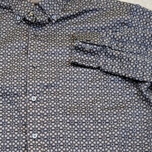 Daniel Cremieux Signature Collection Mens L Shirt L/S Geometric Medallion‎ Print